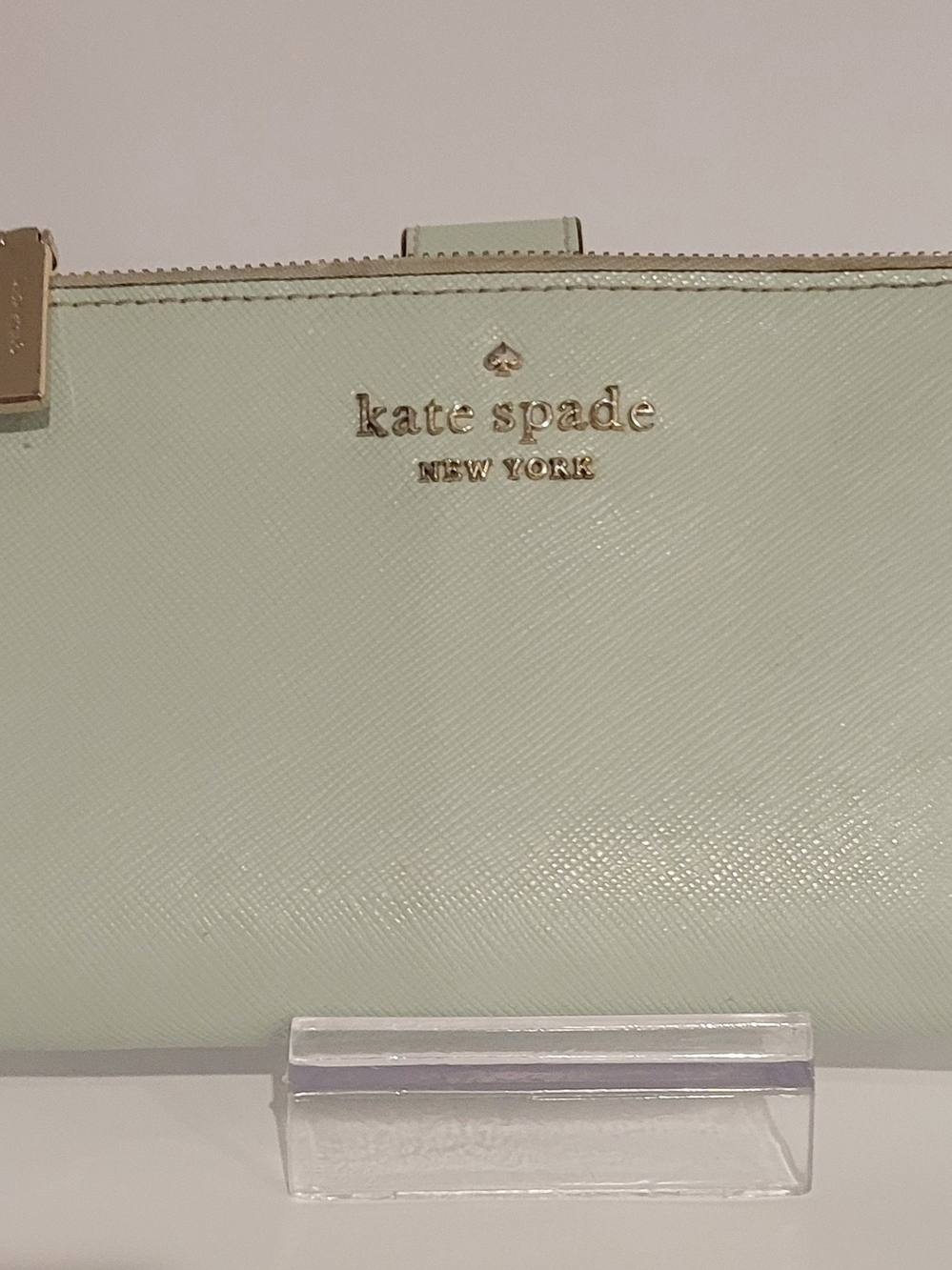 Kate Spade Light Mint Saffiano Leather Zip Wallet/Wrislet - Picture 3 of 10